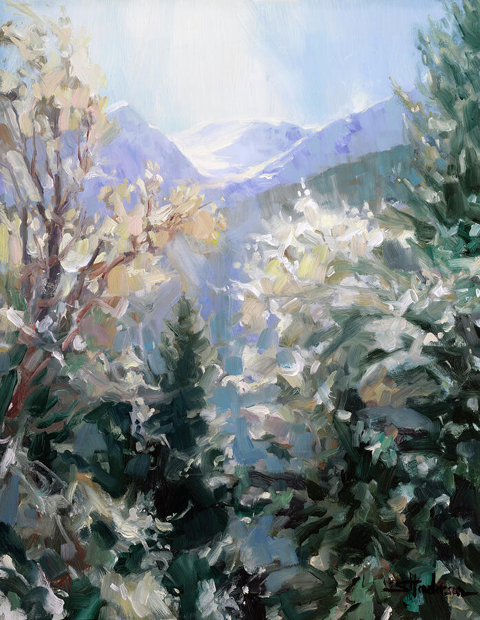 Blue Mist Painting by Steve Henderson Blue Mist Painting by Steve Henderson