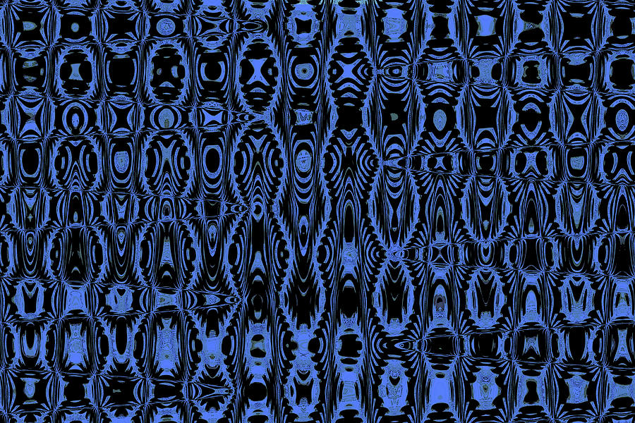 Blue Mix Suprise Abstract Digital Art by Tom Janca