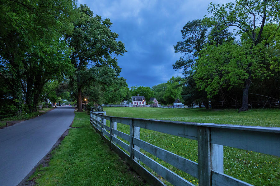 Blue Mood in Colonial Williamsburg Photograph by Rachel Morrison