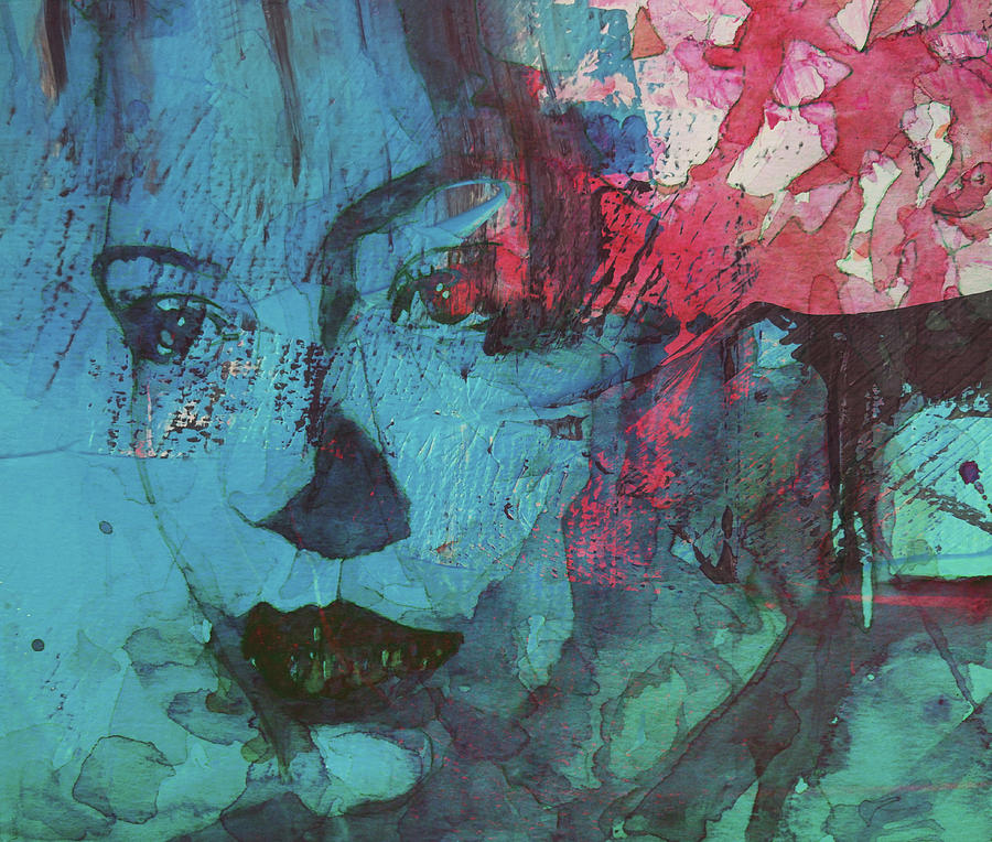 Blue Moon - Billie Holiday Mixed Media by Paul Lovering