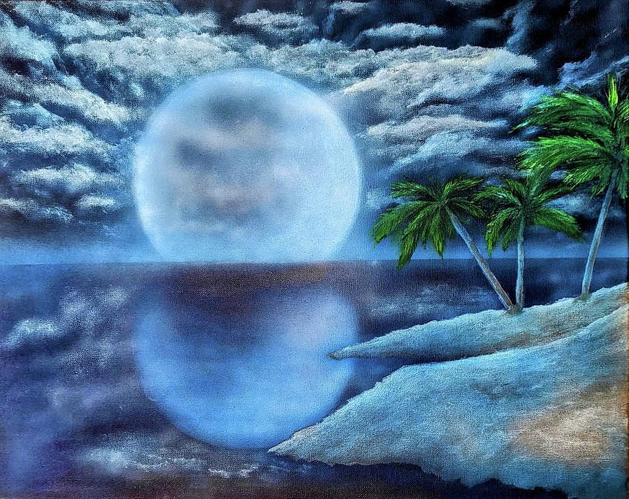 Blue Moon Paradise Painting