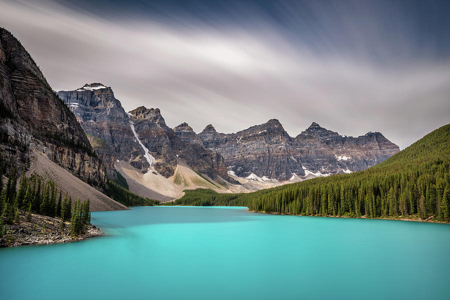 Blue Moraine Lake Banff Photograph by Pierre Leclerc Photography