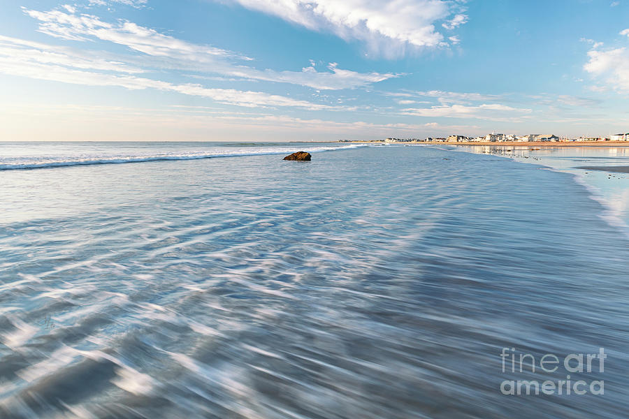 Hampton Beach Photograph - Blue Morning Waves by Shell Ette