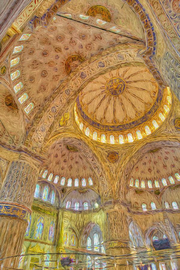 Blue Mosque Art Photograph