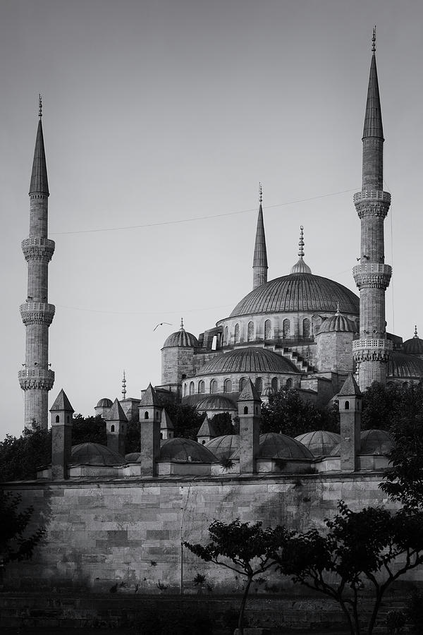 Blue Mosque In Black And White Photograph by Artur Bogacki - Fine Art ...