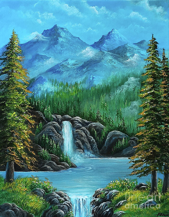 Blue Mountains Painting by Bella Apollonia