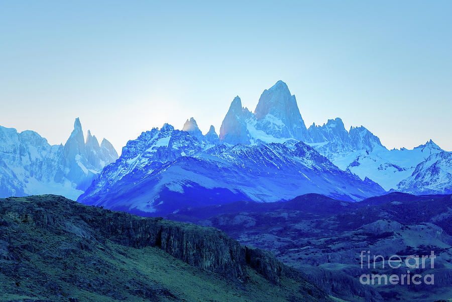 Blue Mountains Of Patagonia Photograph