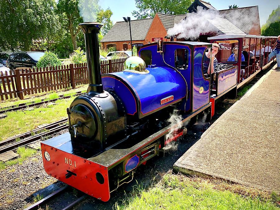 Alan Bloom Miniature Steam Locomotive Blue No1 Photograph by Gordon James