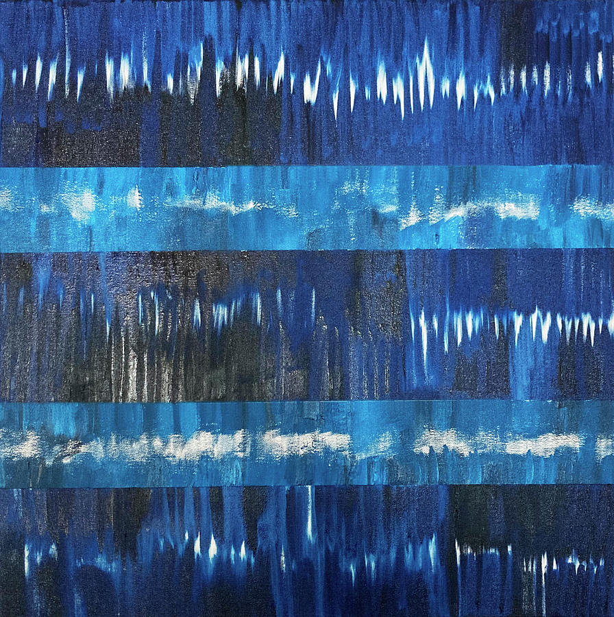 Blue Ocean I miss You Painting by Rita Vidigal - Fine Art America