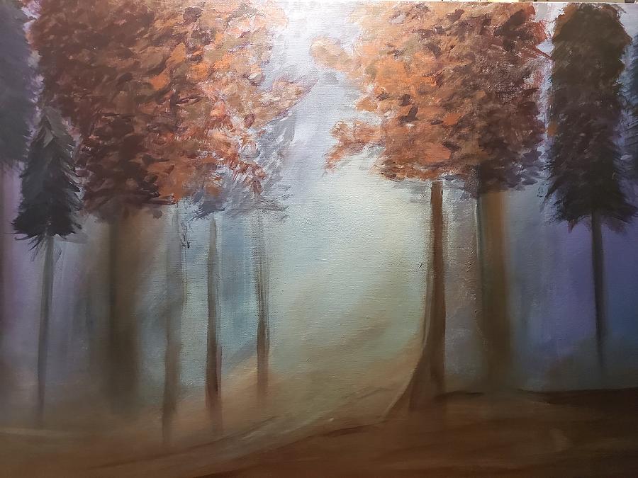 Blue October Painting by April Clay