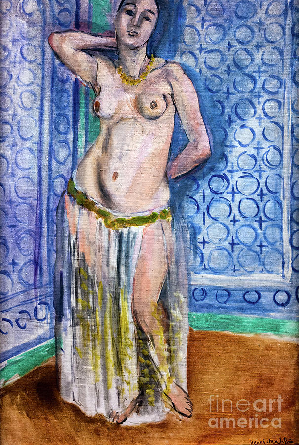Blue Odalisque By Henri Matisse 1923 Painting