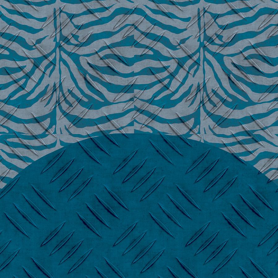Blue on Blue Abstract Digital Art by Bonnie Bruno