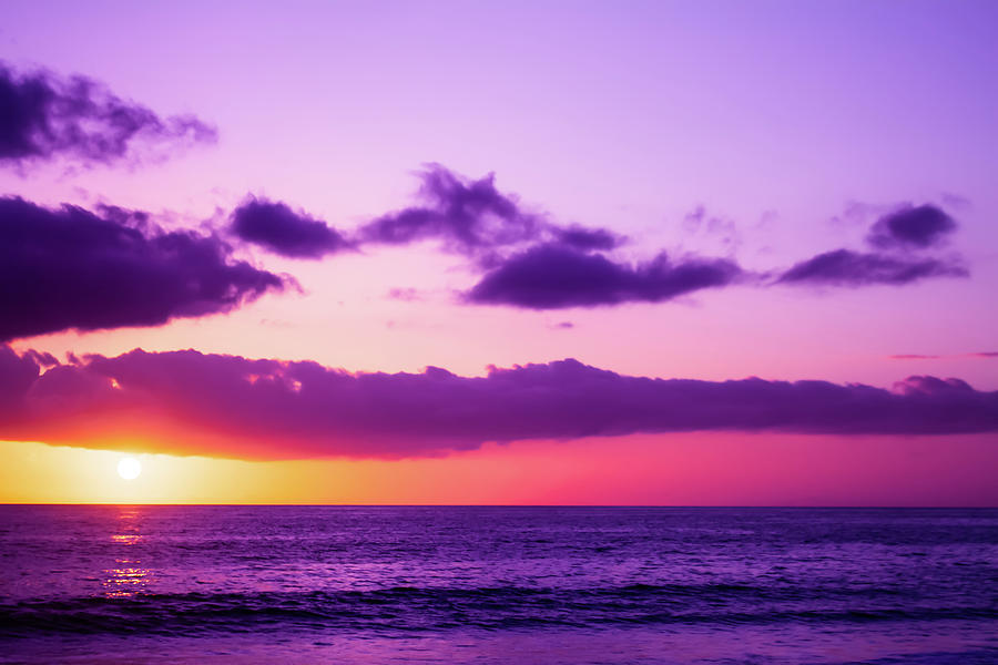 Ocean Sunset Photograph - Blue Pacific Sunset by Terry Walsh Ocean Sunset Photograph - Blue Pacific Sunset by Terry Walsh