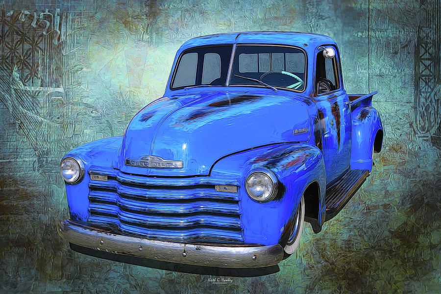 Blue Pickup Photograph by Keith Hawley