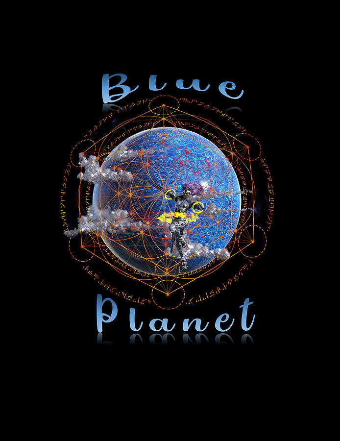Blue Planet Digital Art by Richard Hopkinson