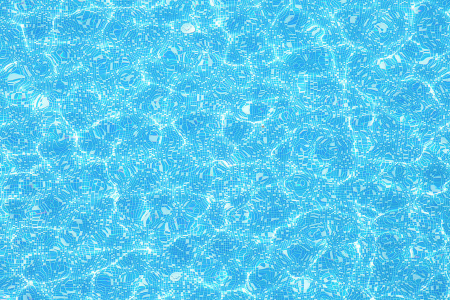 Blue Pool Water Texture Photograph