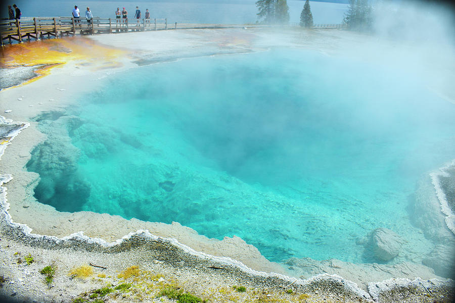 Blue Pool Yellowstone Photograph by Jon Herrera