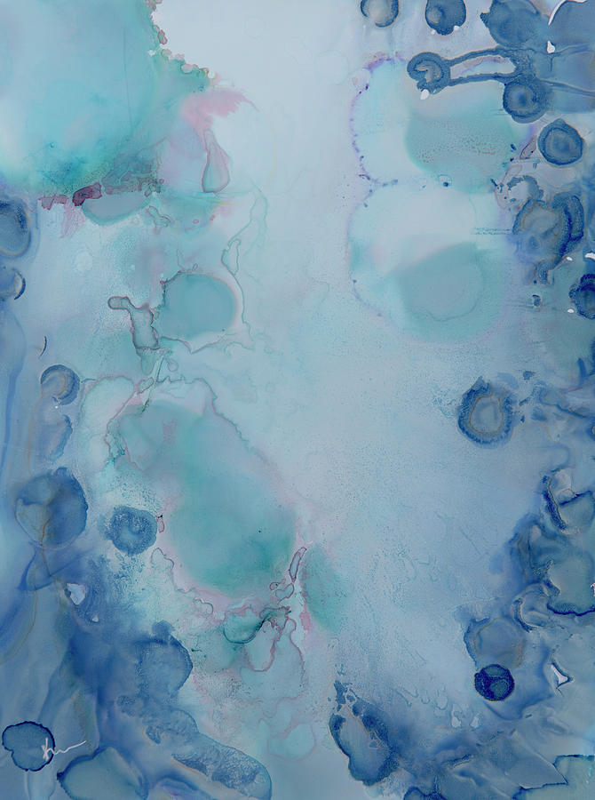 Blue Rain Painting by Katrina Nixon