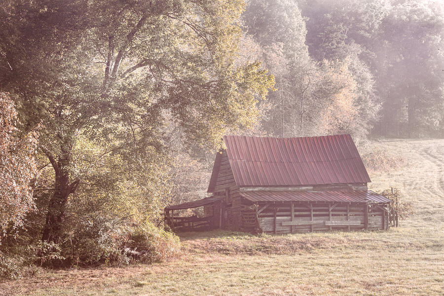Blue Ridge Appalachian Smoky Mountain Farmhouse Barn Photograph by Debra and Dave Vanderlaan