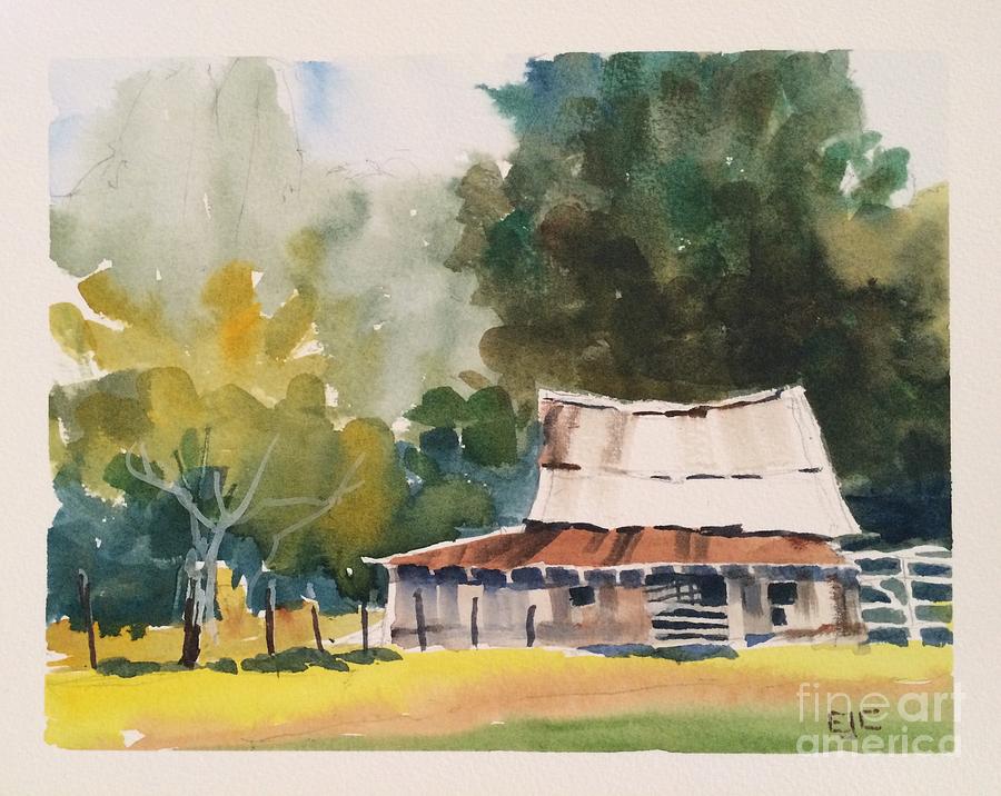 Blue Ridge Barn Painting by Elizabeth Carr