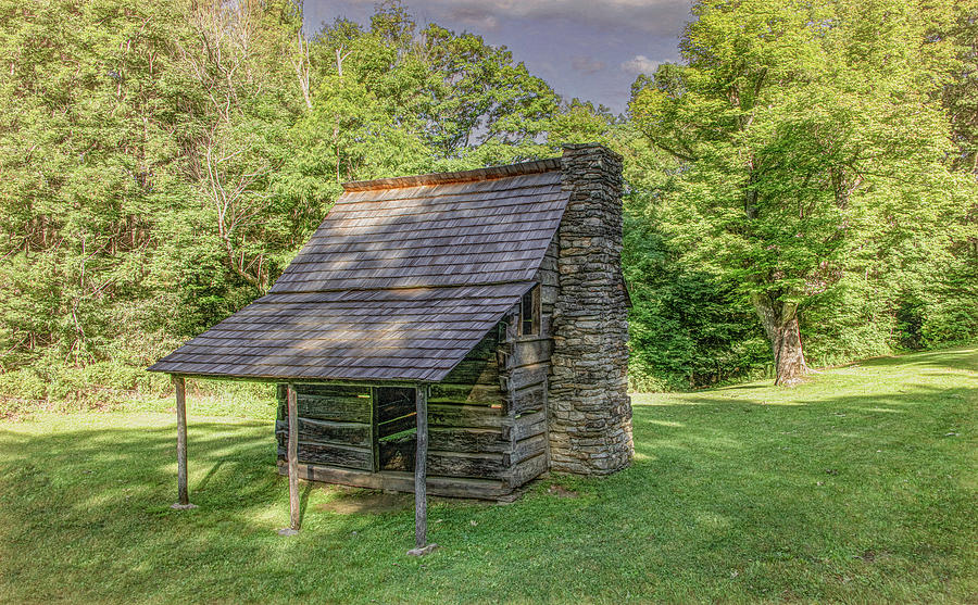 Blue Ridge Cabin, Virginia Photograph by Marcy Wielfaert