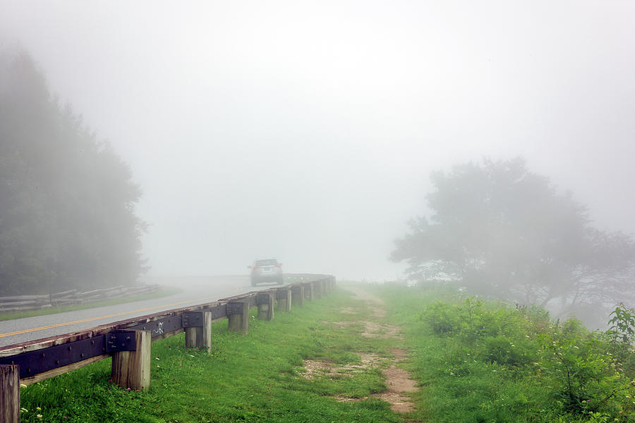 Blue Ridge Fog-1 Photograph by John Kirkland