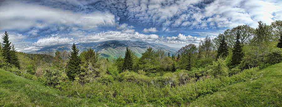 Blue Ridge Majesty Panorama Photograph by Dan Carmichael
