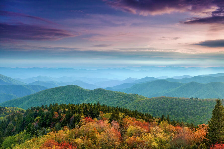 Mountain Photograph - Blue Ridge Mountain Dreams by Andrew Soundarajan