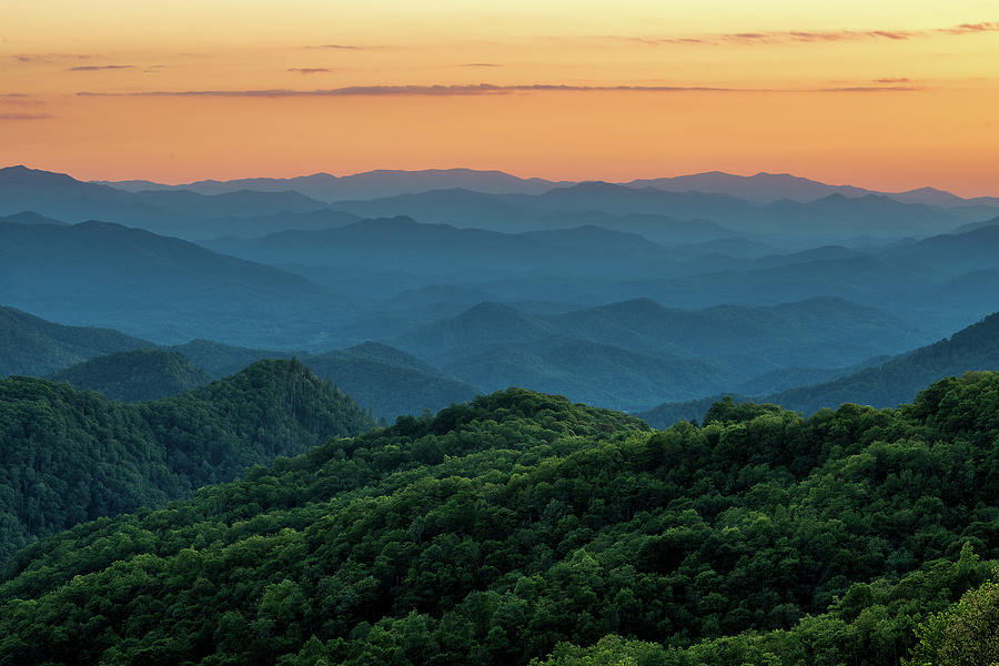 Blue Ridge Mountain Gold Photograph by Eric Albright