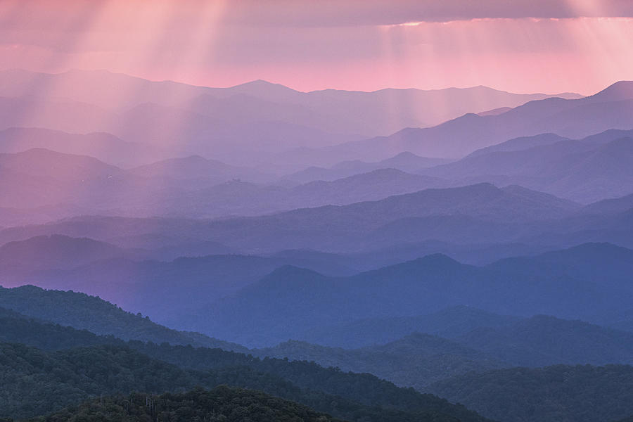 Blue Ridge Mountain Layers Photograph by Kelly VanDellen