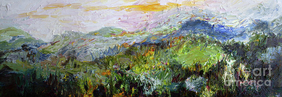 Impressionism Painting - Blue Ridge Mountains Modern Impressionism by Ginette Callaway