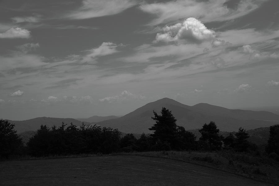 Blue Ridge Mountains of Virginia 2009 #9 BW Photograph by Frank Romeo