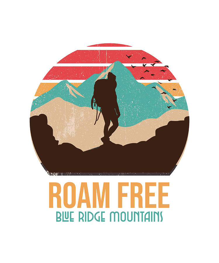Blue Ridge Mountains Roam Free Painting by Gray Artus