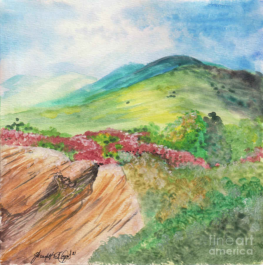Blue Ridge Mountains Painting by Scarlett Royale