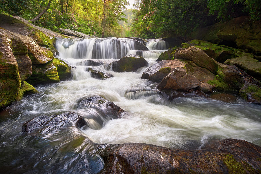 Blue Ridge Mountains Scenic Waterfall North Carolina Waterfalls Landscape Nc Photograph
