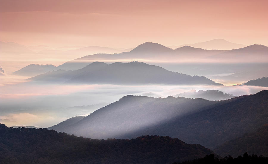 Blue Ridge Mountain Sunrise Photograph by Jordan Hill