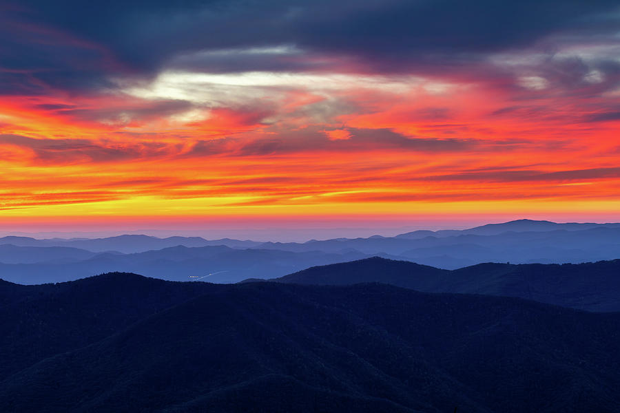 Blue Ridge Mountains Sunset Photograph by Pierre Leclerc Photography