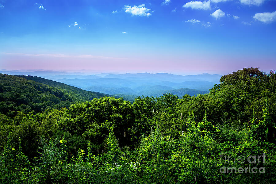 Blue Ridge Mountains Vista Photograph by Shelia Hunt