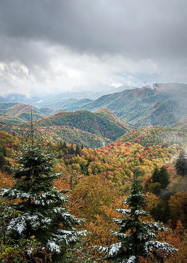 Blue Ridge Parkway Cherokee North Carolina Fall Winter Scenic View Photograph