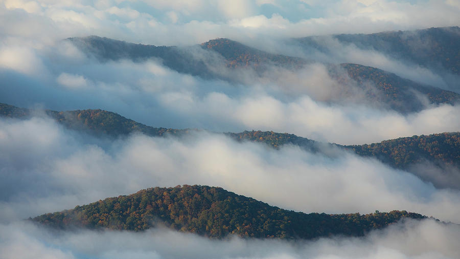 Blue Ridge Parkway Cloud Layers Photograph by Nick Noble