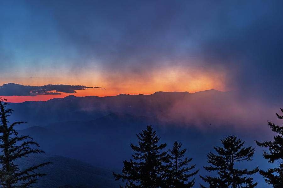 Evening View on Blue Ridge Parkway Photograph by Charles Hite