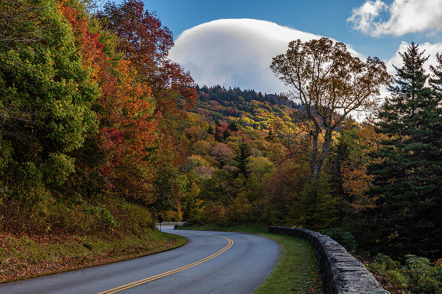 Blue Ridge Parkway In Fall Photograph