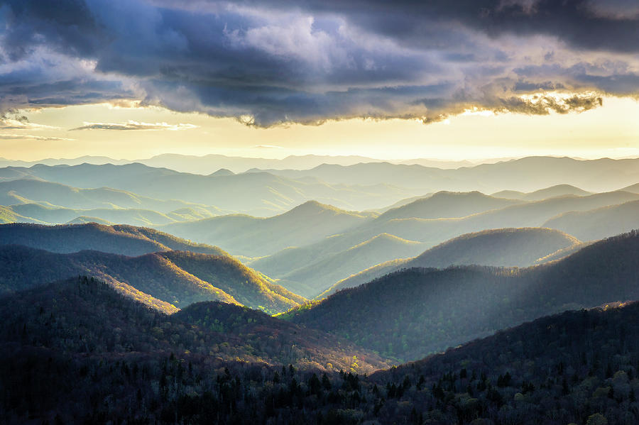 Blue Ridge Parkway Nc Drama And Light Photograph