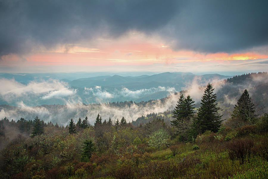 Blue Ridge Parkway North Carolina After The Storm Photograph by Robert Stephens