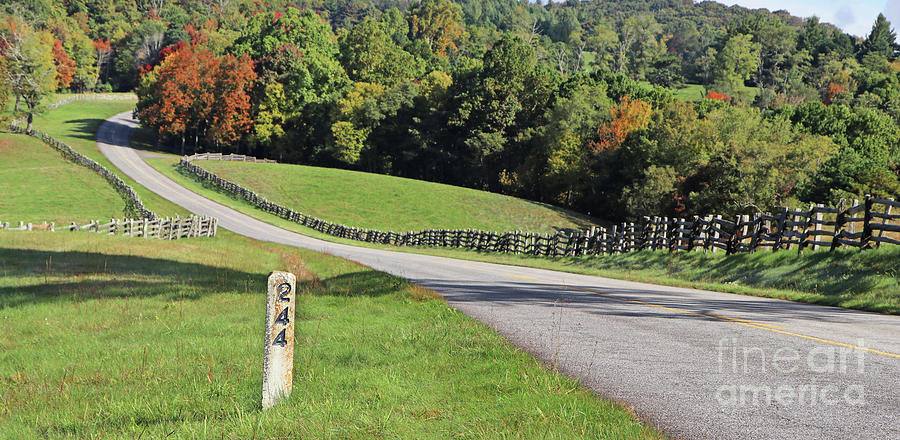 Blue Ridge Parkway Split Rail Fence 0533 Photograph by Jack Schultz