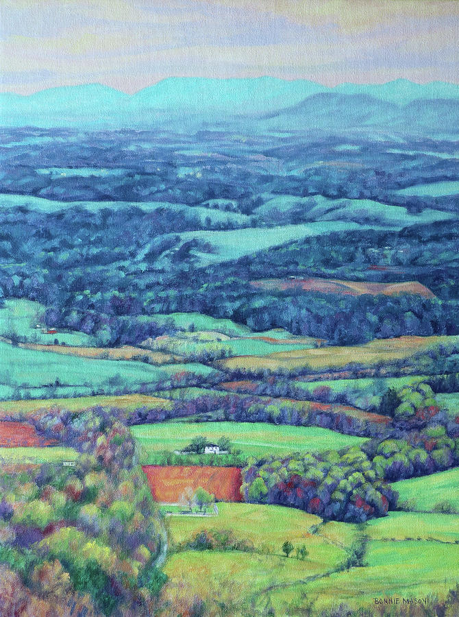 Blue Ridge Spring on the Parkway Painting by Bonnie Mason