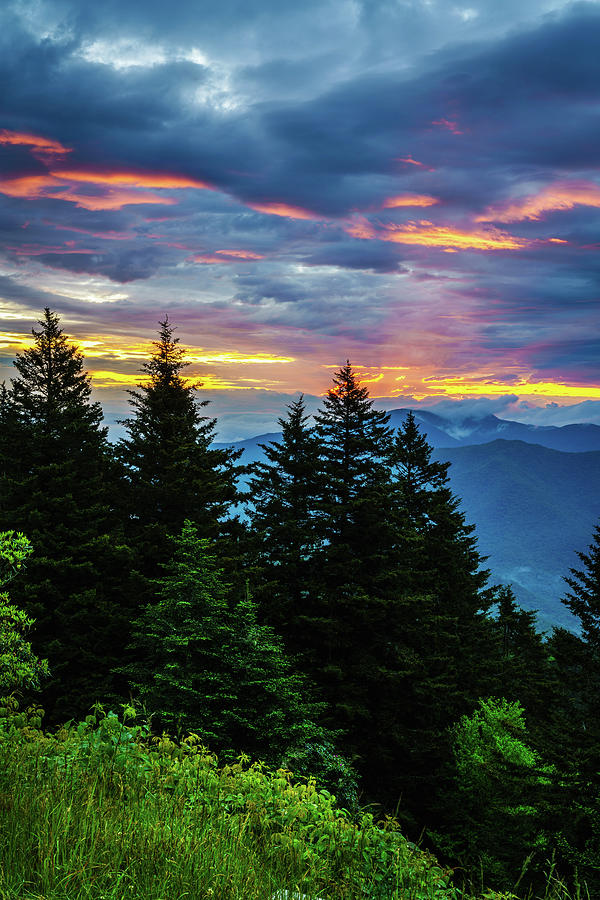 Blue Ridge sunrise Photograph by Alexey Stiop