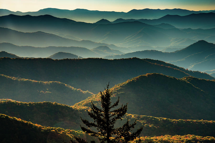 Blue Ridge Sunset Photograph by David Simchock - Pixels