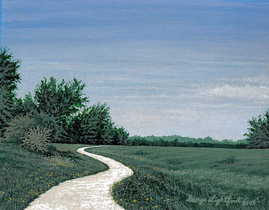 Blue River Trace No.10 Painting by George Lightfoot