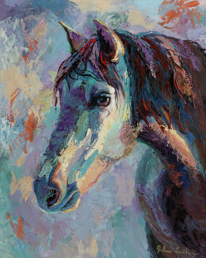 Blue Roan Painting by Johnna Luther - Fine Art America